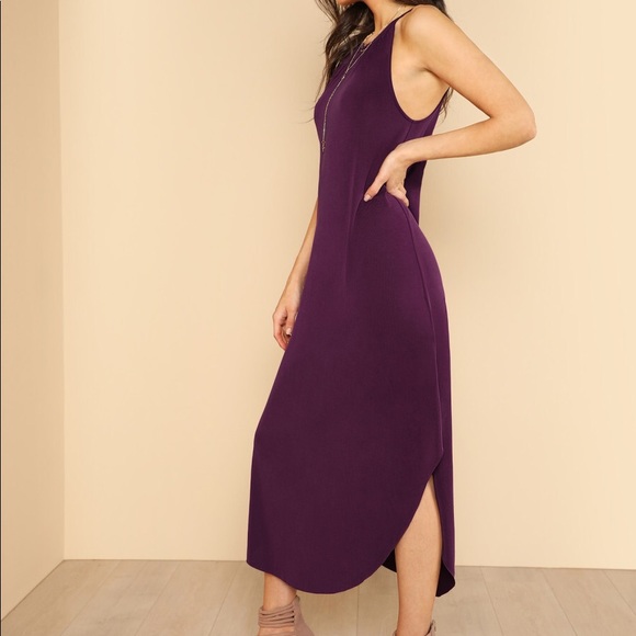 💕🆕hey hole back soft  purple maxi dress 🌟🌟🆕💕 - Picture 4 of 7